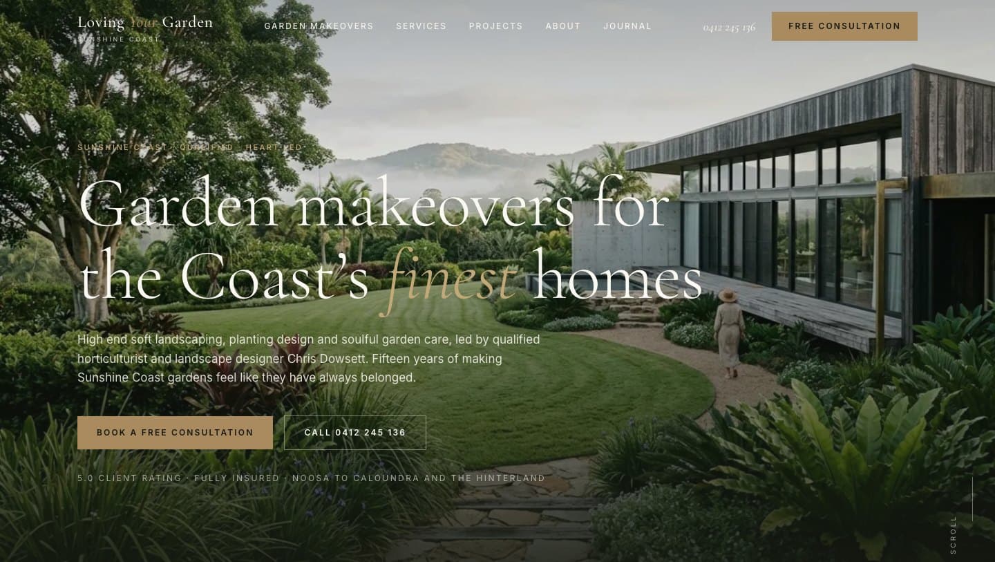 Loving Your Garden website by Brightwork